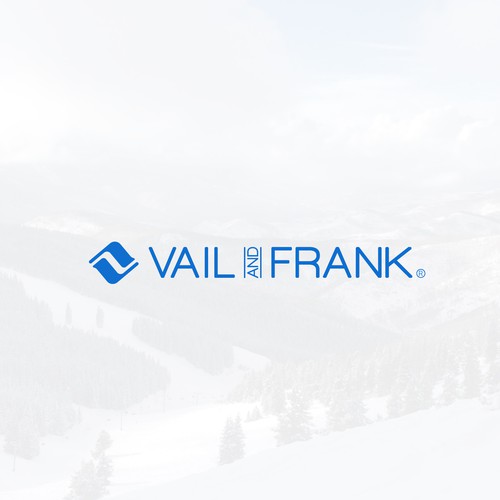 Personal logo with the title 'Vail and Frank / Vail & Frank'