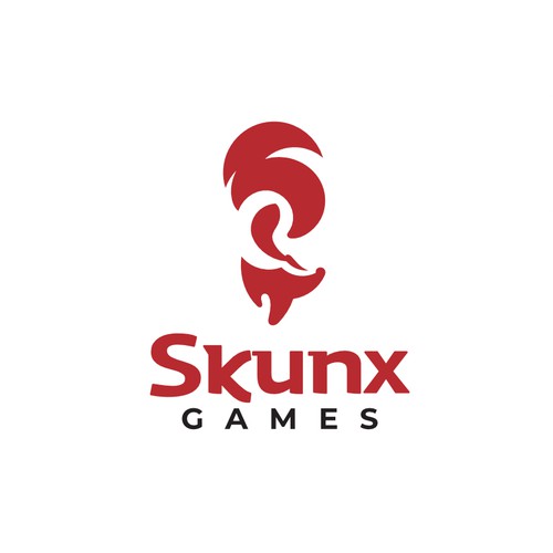 Stylized logo with the title 'Stylized Skunk Logo'