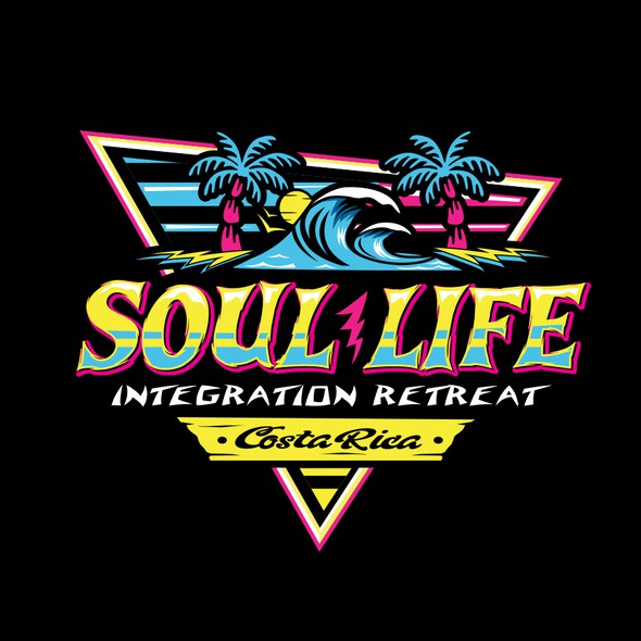Retreat design with the title 'SOUL/Life retreat logo'