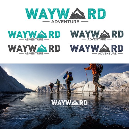 Hiking logo with the title 'logo for adventure company'