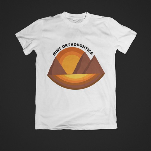 Sunset t-shirt with the title 'T-Shirt Design Contest'