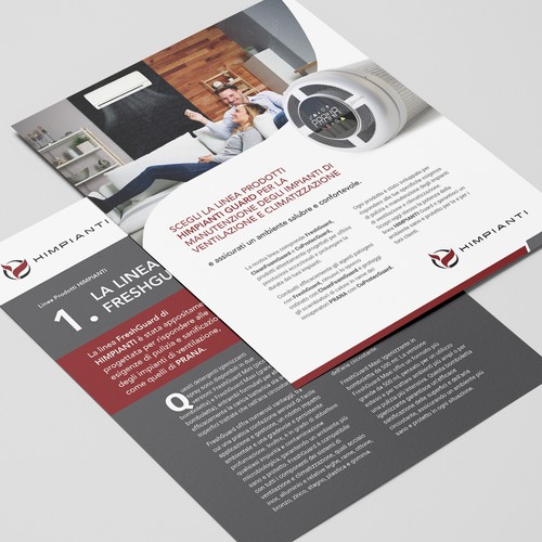 System design with the title 'Opportunità creativa: cercasi designer per la creazione di presentazioni per prodotti innovativi'