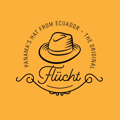 Round logo with the title 'Logo for a hatter from Ecuador'