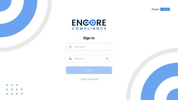 Login website with the title 'Login page'