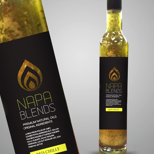 Olive oil label with the title 'Olive'