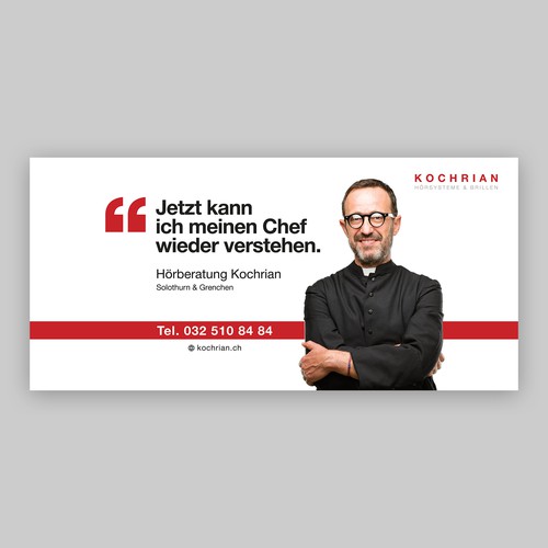 Hearing design with the title 'Hearning Aid Signage/Banner/Billboard'