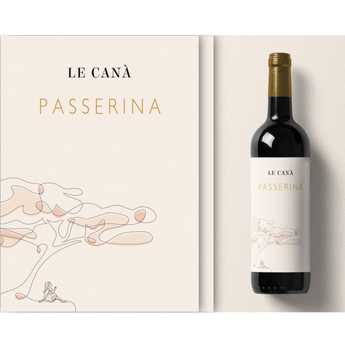 Italian label with the title 'Wine Label'