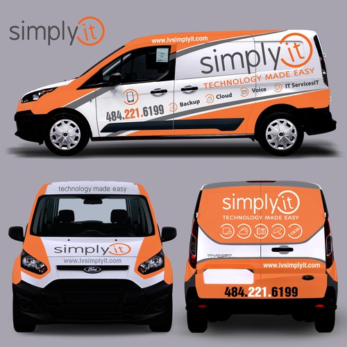 Vehicle graphic design with the title 'Car Wrap'