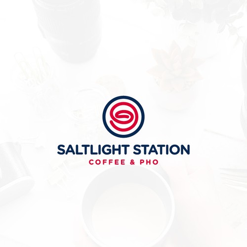 Coffee brand with the title 'SaltLight Station Coffee & Pho'