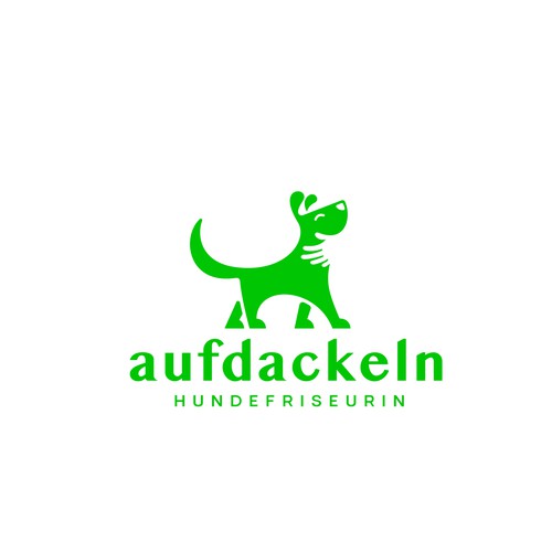 Dog brand with the title 'Logo design for dog lover'