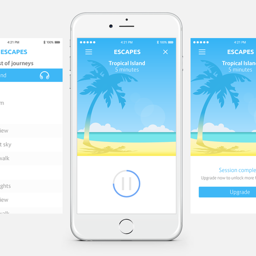 Material design with the title 'App design'