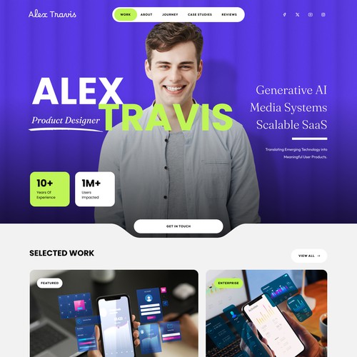 Website with the title 'portfolio website'