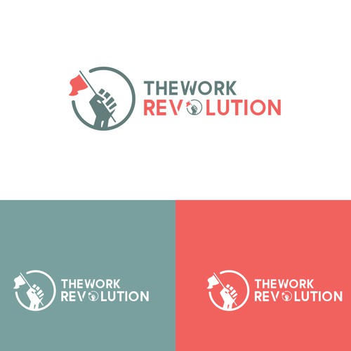 Web design logo with the title 'The Work Revolution'