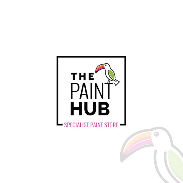 Colorful brand with the title 'Logo for a new state of the art, funky paint shop'
