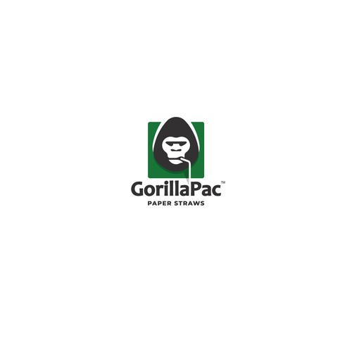 King Kong logo with the title 'Gorilla Paper Straws'