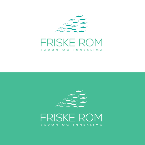 Ecological brand with the title 'Thin logo for a Air quality service company'