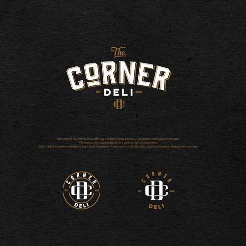 Old school logo with the title 'Logo for sandwich shop'