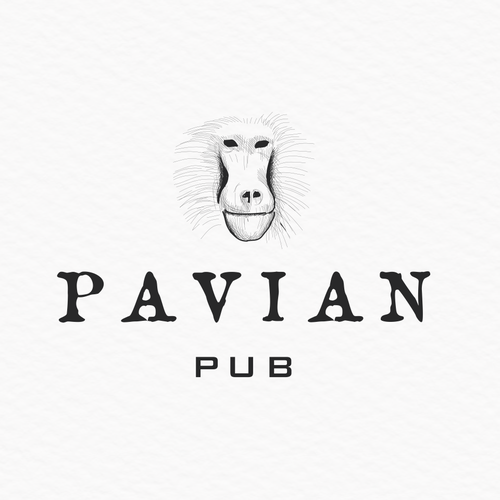 Monkey logo with the title 'pavian pub'