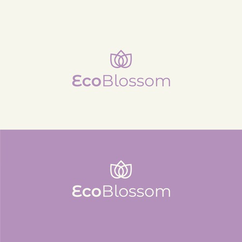 Eco-friendly logo with the title 'Logo design for Eco Blossom - Mestrual Cup'