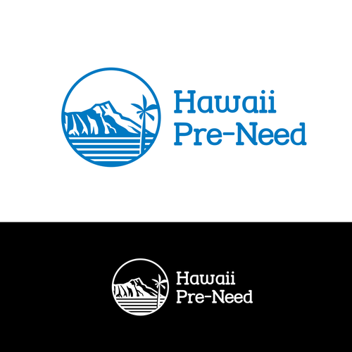 Coconut Tree logo with the title 'Logo concept for Hawaii Pre-Need'
