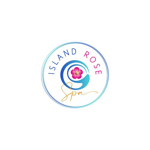 Island logo with the title 'Island Rose Spa'