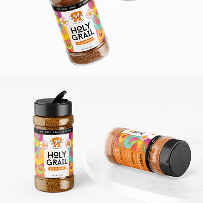 Holy Grail Seasoning Label design