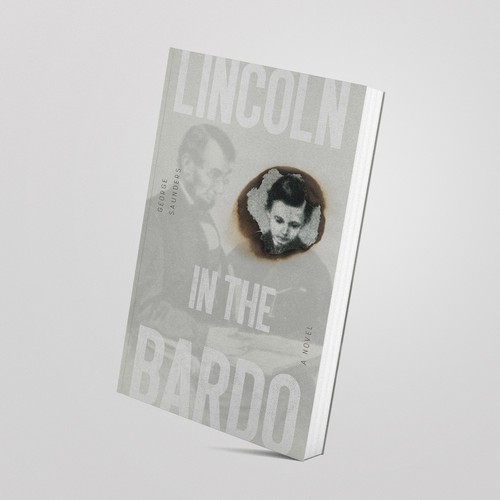Classic book cover with the title 'Lincoln in the Bardo book cover'