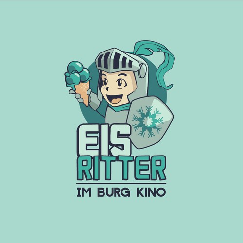 Armor design with the title 'Eis Ritter logo design concept'