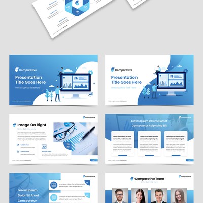 Professional and modern presentation deck for a tech company
