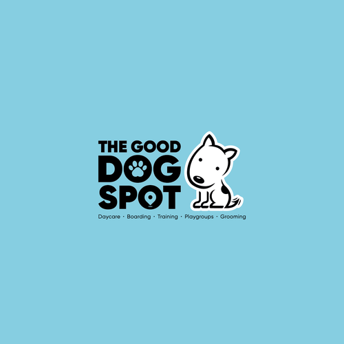 Daycare logo with the title 'The Good Dog Spot'