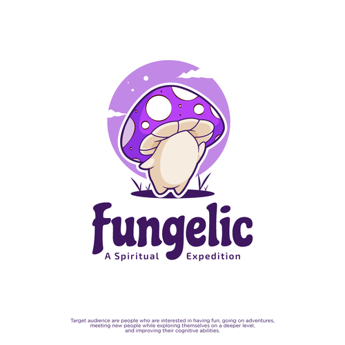 Mushroom logo with the title 'Fungelic'