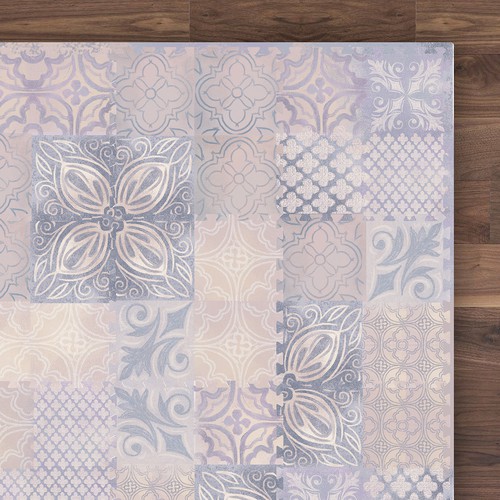 Tile design with the title 'Concept for a living room puzzle mat'