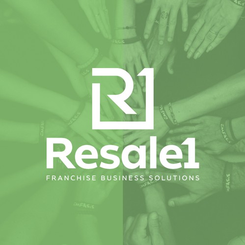 R design with the title 'Resale1 Logo Design'