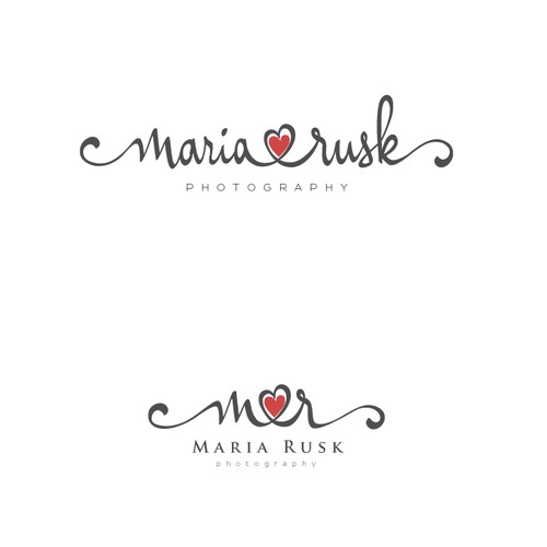Photography logo with the title 'Maria Rusk '