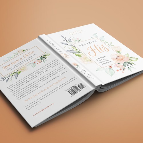 Floral design with the title 'Becoming His'