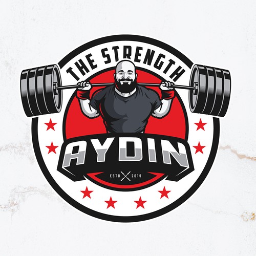 Weights logo with the title 'powerful logo for coaching brand '