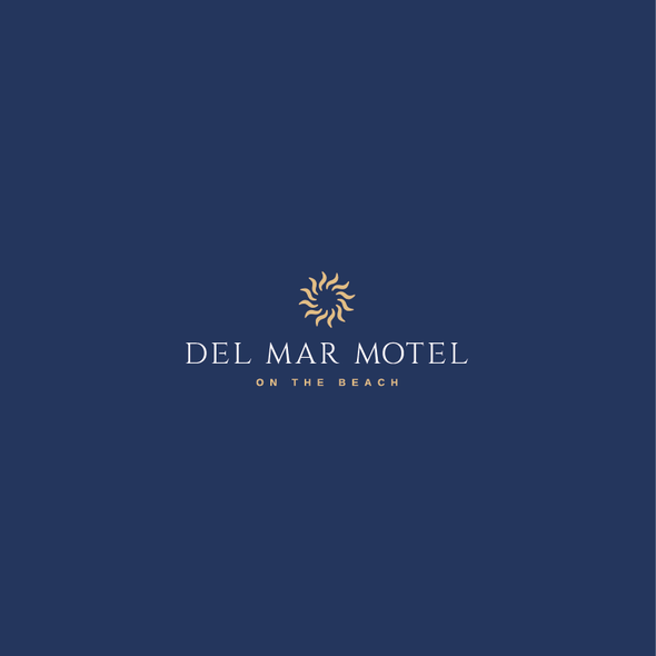 Motel logo with the title 'Del Mar Motel Logo'