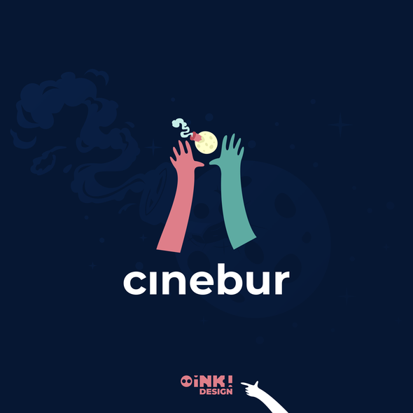 Cinema brand with the title 'Logo and brand for Cinebur'