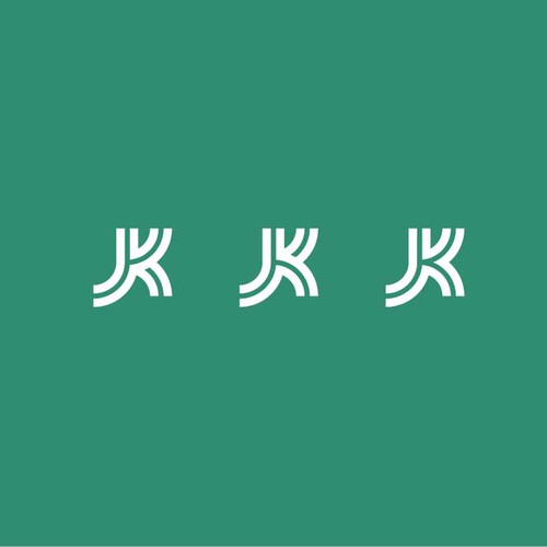 Stroke design with the title 'JK logo'