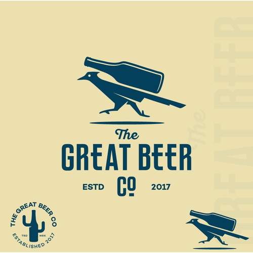 Beer design with the title 'LOGO DESIGN'