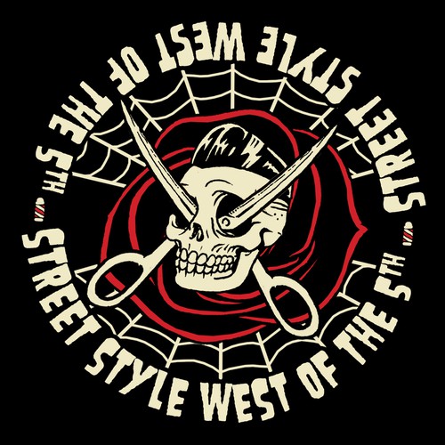 Barbershop logo with the title 'Barber Logo'