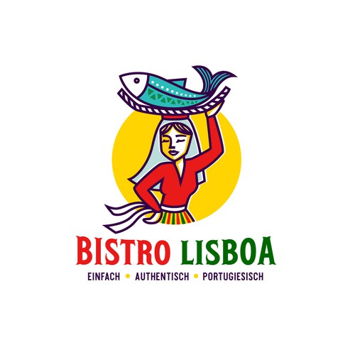 Bistro design with the title 'Bold logo for a Portuguese restaurant'