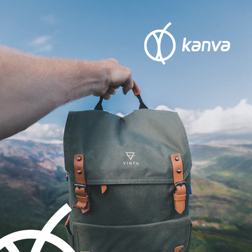 Luggage logo with the title 'Kanva logo design'