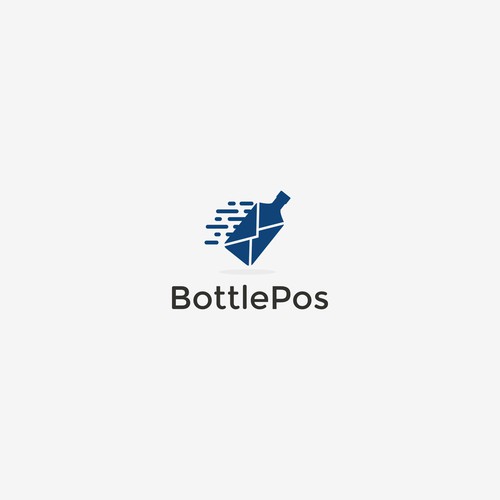 Mailbox logo with the title 'Unique logo for Bottle pos'
