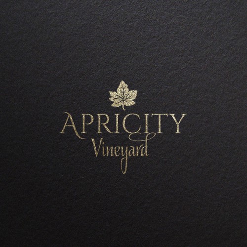 Vineyard design with the title 'Apricity Logo (proposal)'
