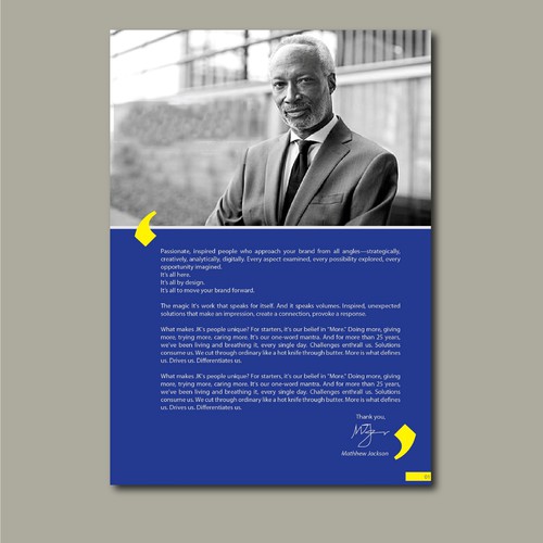 Annual report design with the title 'Annual Report Body'