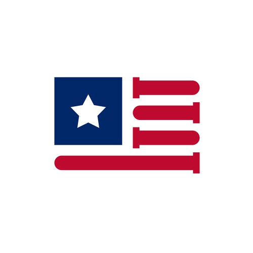 Patriotic logo with the title 'Create an Iconic Logo for America's Premier Diagnostic Laboratory'