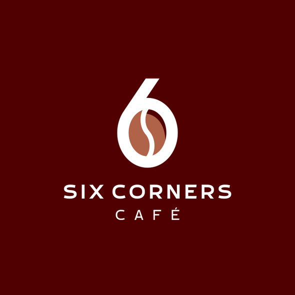 Six design with the title '6 + coffee bean'