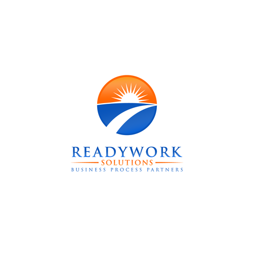Accounting brand with the title 'ReadyWork Solutions Logo'