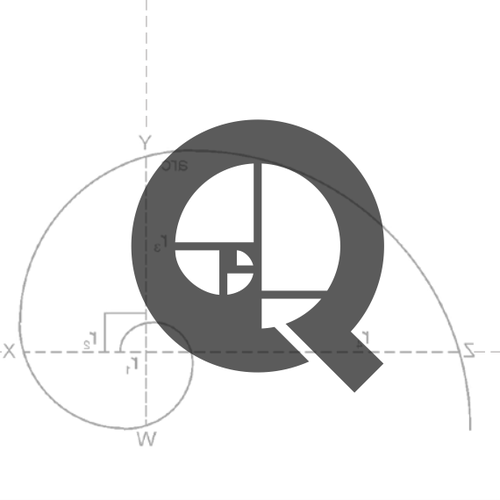 Symmetrical logo with the title 'Q Logo'